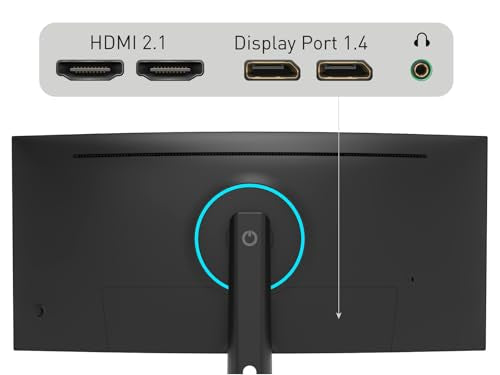 ODYS i27 Monitor - 27-Zoll-Bildschirm im rahmenlosen Design, Full HD, 100 Hz, mit HDR, IPS Panel, FreeSync, HDMI, USB-C, 3,5mm Audio