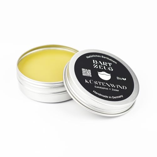 BARTZEUG Bartbalsam Waldwunder・Zirbelkiefer x Bergamotte・100% natürliches Bartbalm・Hält deinen Bart in Form ・Bartpflege für den Mann・50ml・Made in Germany