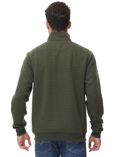 Men’s Transitional Jacket – Lightweight Winter Jacquard Coat with Zipper Pocket