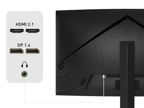 ODYS i27 Monitor - 27-Zoll-Bildschirm im rahmenlosen Design, Full HD, 100 Hz, mit HDR, IPS Panel, FreeSync, HDMI, USB-C, 3,5mm Audio