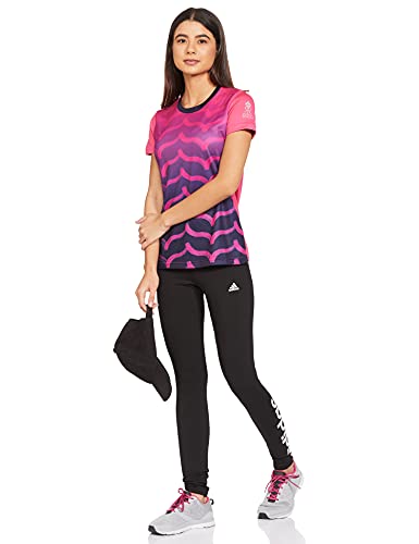 ADIDAS Women’s LIN Leggings – Black/White, High Waist, Comfortable Stretch Fit