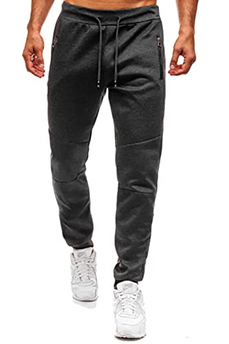 Men’s Sport Pants – Casual Jogger Cargo Sweatpants with Side Stripes