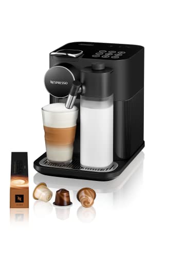 Nespresso De'Longhi EN640.B Gran Lattissima Kaffeekapselmaschine mit automatischem Milchsystem,19 Bar Druck,1400W,Schwarz