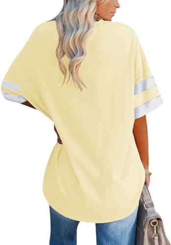 Ebifin Women's Oversized V-Neck T-Shirt