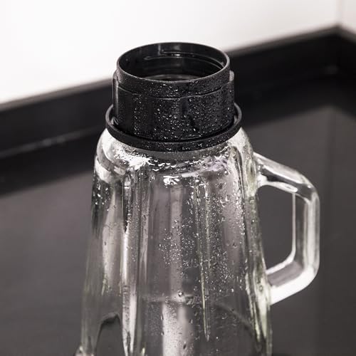 Cecotec Standmixer Power Black Titanium 1800MAX Blend It, 1800 W maximale Leistung, 5 Geschwindigkeiten, 6 Klingen aus Edelstahl, Ice-Crush-Funktion, Turbo- und Smoothie-Funktion, AutoClean-Funktion