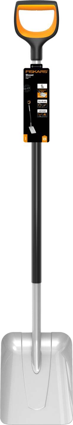 Fiskars Gärtnerspaten für harte, steinige Böden, Spitz, Länge: 120 cm, Verstärktes Borstahl-Blatt, Schwarz/Orange, Xact, 1066729