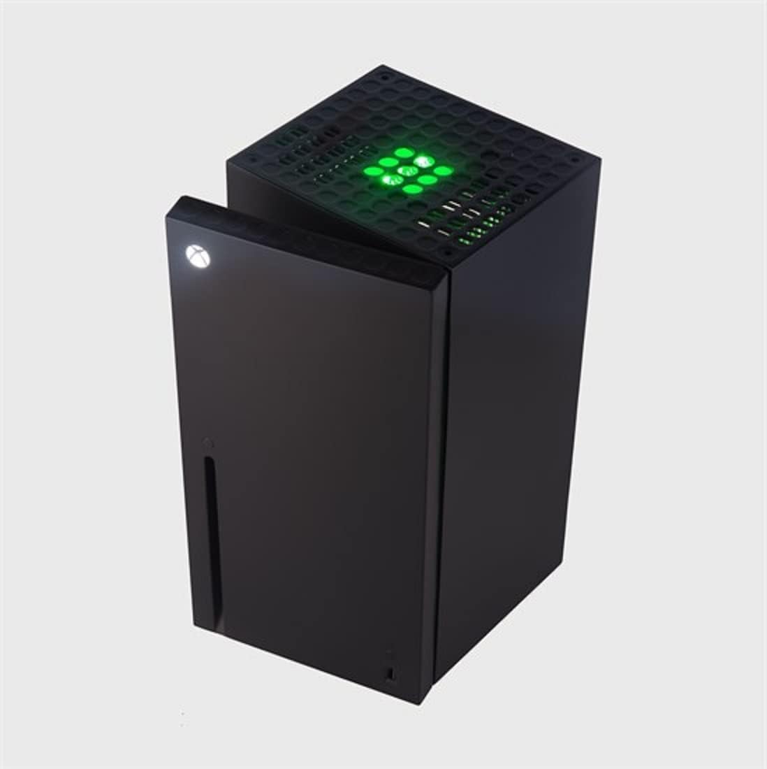 UKONIC JUNG XBOX Series X Mini Fridge quiet - 10 liter capacity / 12 cans suitable for room & car, Mini Fridge X Box, mini fridge silent, small fridge