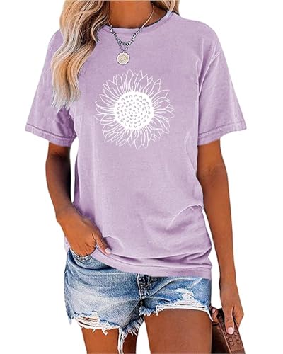 Cicy Bell Women’s Sunflower Graphic T-Shirt