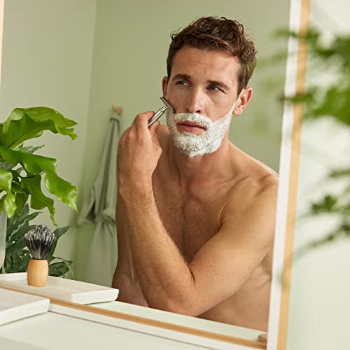 WELEDA Bio FOR MEN Rasiercreme, Naturkosmetik Rasierschaum für die Pflege und den Schutz der Haut bei Nassrasuren, sanfter Schaum für eine schonende Rasur für Männer (1 x 75 ml)