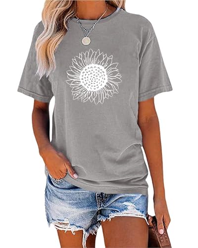 Cicy Bell Women’s Sunflower Graphic T-Shirt