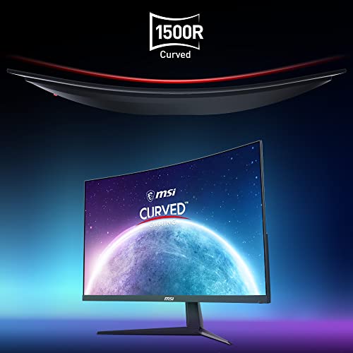 MSI G2422C 23,6 Zoll FHD Curved Gaming Monitor - 1500R 1920 x 1080 VA Panel, 180Hz / 1ms, Adaptive Sync - DP 1.2a, HDMI 2.0b CEC