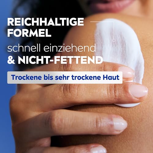 NIVEA Rich Nourishing Body Milk Intensive Care with Pure Hyaluron, Almond Oil & Deep Care Serum