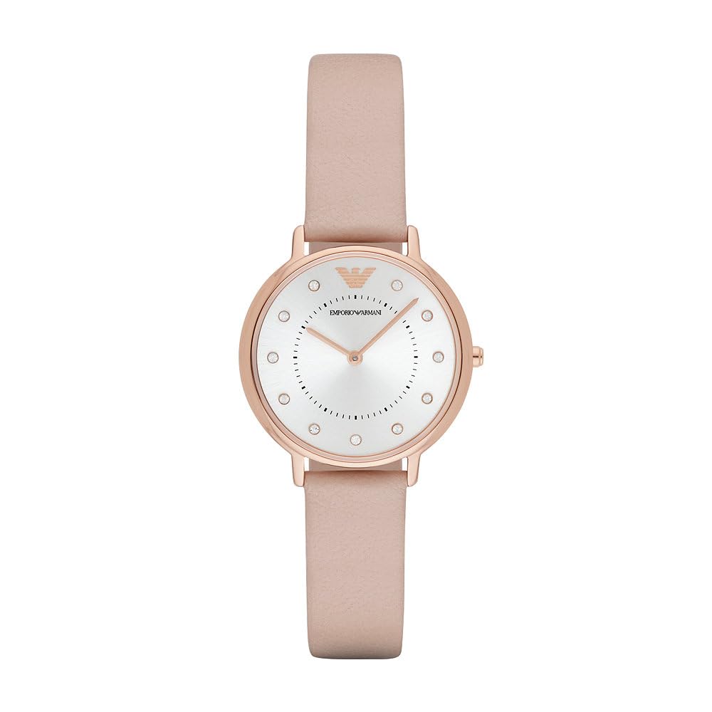 Emporio Armani ladies' two-hand stainless steel watch, 32 mm case size