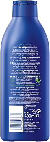 NIVEA Rich Nourishing Body Milk Intensive Care with Pure Hyaluron, Almond Oil & Deep Care Serum