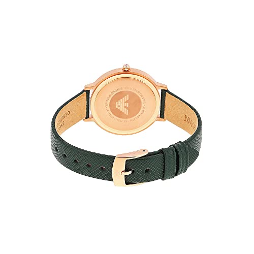 Emporio Armani ladies' two-hand stainless steel watch, 32 mm case size