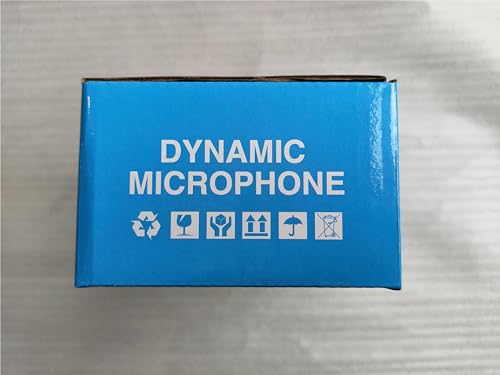 Moukey Dynamisches Mikrofon mit 4M/13ft Kabel, Metall Karaoke Handmikrofon, XLR-Mikrofon für Gesang/Bühne/Party, Kompatibel mit Karaoke Maschine/PA Anlage/Verstärker/Mixer, Grau