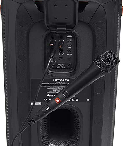 JBL PBM 100 – Dynamisches Gesangsmikrofon mit Kabel - Schwarz – Zubehör für die JBL Party-Box – Karaoke für Zuhause – Mit Kardioid-Richtcharakteristik