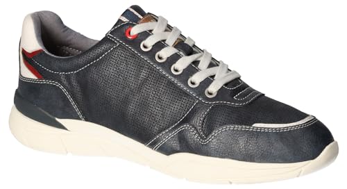 MUSTANG Men’s Trainers – Stylish Lace-Up Sneakers with Side Zip