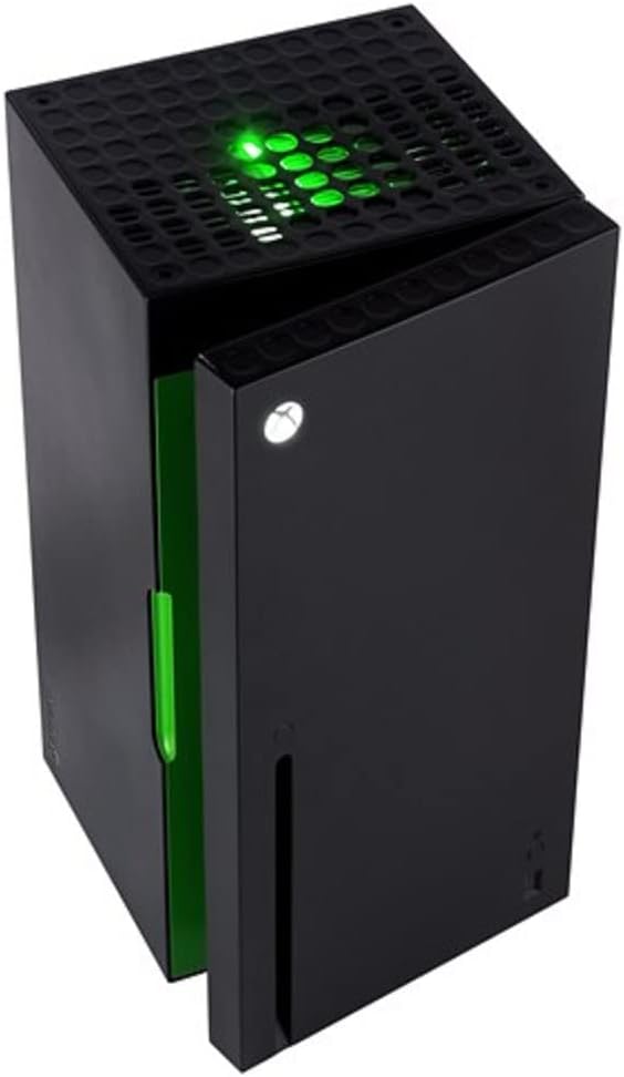 UKONIC JUNG XBOX Series X Mini Fridge quiet - 10 liter capacity / 12 cans suitable for room & car, Mini Fridge X Box, mini fridge silent, small fridge