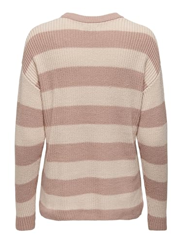 ONLY ONLPERNILLE Women’s Stripe Knit Sweater – Soft Cotton Blend