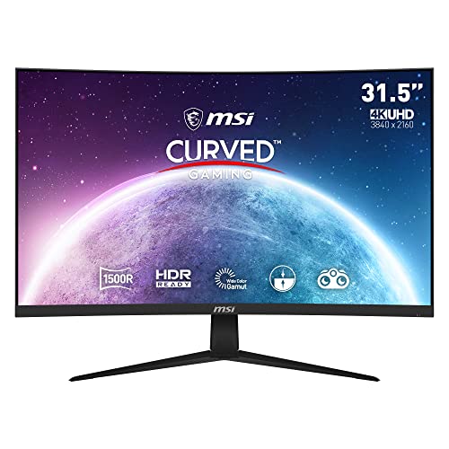 MSI G2422C 23,6 Zoll FHD Curved Gaming Monitor - 1500R 1920 x 1080 VA Panel, 180Hz / 1ms, Adaptive Sync - DP 1.2a, HDMI 2.0b CEC