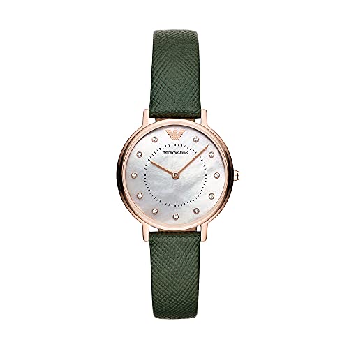 Emporio Armani ladies' two-hand stainless steel watch, 32 mm case size