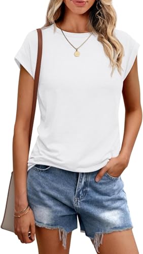 ELFIN Women’s Round Neck Short Sleeve Basic T-Shirt