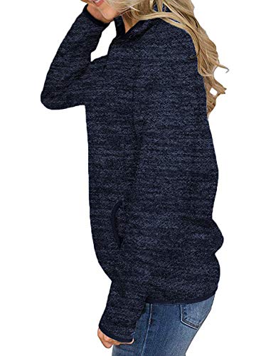 iWoo Women’s 1/4 Zip Pullover Sweatshirt – Casual Long Sleeve Top