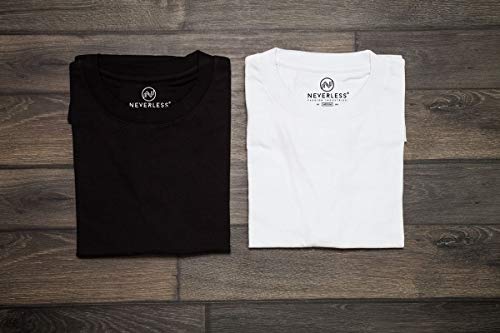 Neverless® Men’s Line-Art Mountain Print T-Shirt