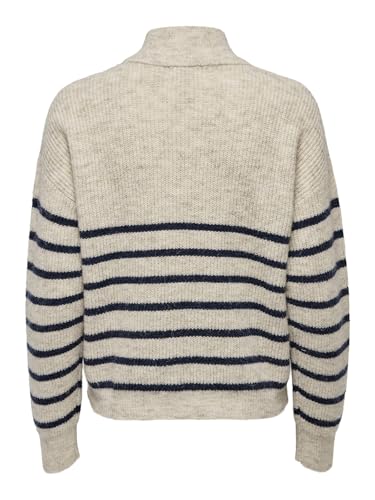 ONLY Women's Knitted Pullover – Casual Long Sleeve Sweater