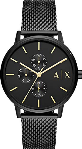 Armani Exchange Herren-Multifunktionsuhr, Edelstahluhr, 42 mm Gehäusegröße