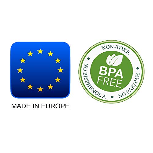 Emerio Allesschneider "Made in EU", Edelstahl Messereinheit in Deutschland produziert, einstellbar 0-17mm, BPA frei, platzsparend klappbar, mit Sicherheitsschalter, Eco 100 Watt, MS-125000.1, Schwarz
