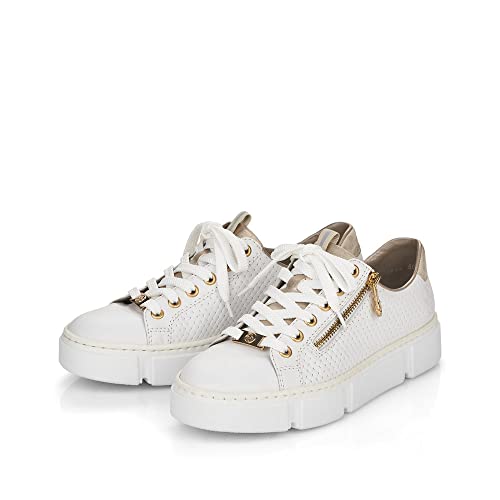 Rieker Women's Low-Top Sneaker N5932 – Stylish Leather Sneakers