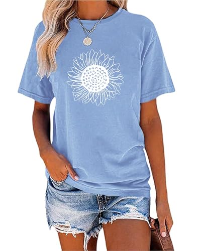 Cicy Bell Women’s Sunflower Graphic T-Shirt