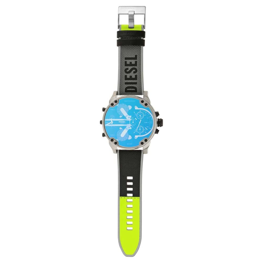 Diesel Mr. Daddy Men's Multifunctional Watch with Silicone, Stainless Steel or Leather Strap