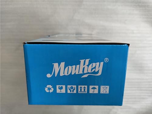 Moukey Dynamisches Mikrofon mit 4M/13ft Kabel, Metall Karaoke Handmikrofon, XLR-Mikrofon für Gesang/Bühne/Party, Kompatibel mit Karaoke Maschine/PA Anlage/Verstärker/Mixer, Grau