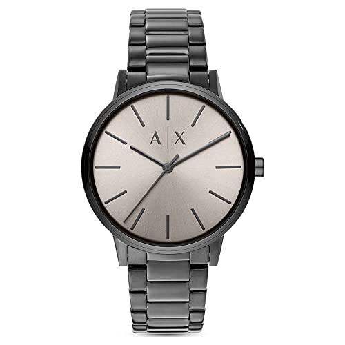 Armani Exchange Watch for Men, Quartz Movement and 42mm Case Size with Stainless Steel, Leather or Silicone Strap