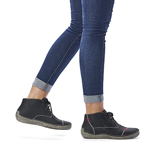 Rieker Women’s Comfort Shoes 52540 – Lace-Up Low Shoes