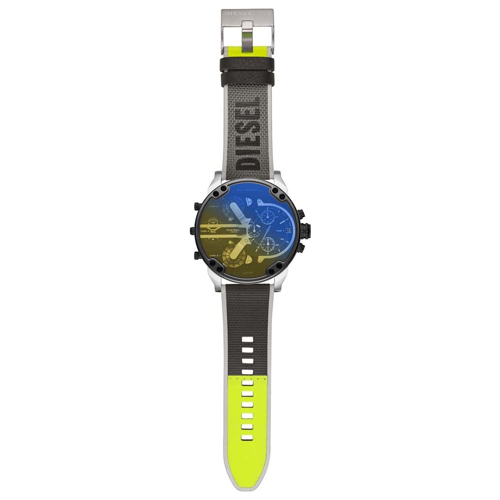 Diesel Mr. Daddy Men's Multifunctional Watch with Silicone, Stainless Steel or Leather Strap