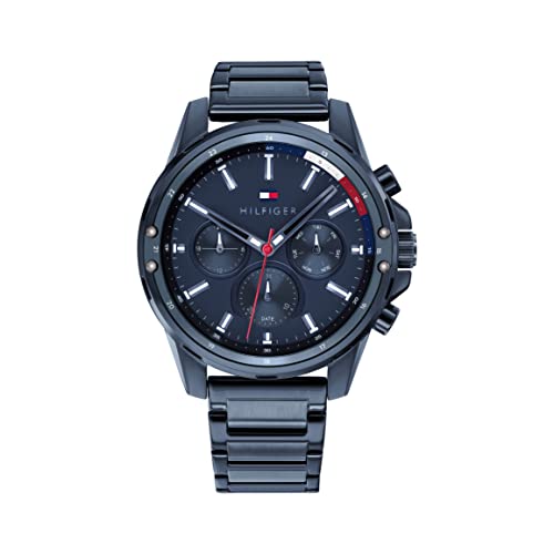Tommy Hilfiger Multi Zifferblatt Quarz Uhr für Herren mit Edelstahl- oder Silikonarmband