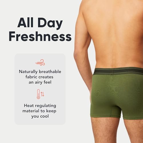 FM London 5-Pack Bamboo Men’s Boxer Shorts with Stretch-Fit Design
