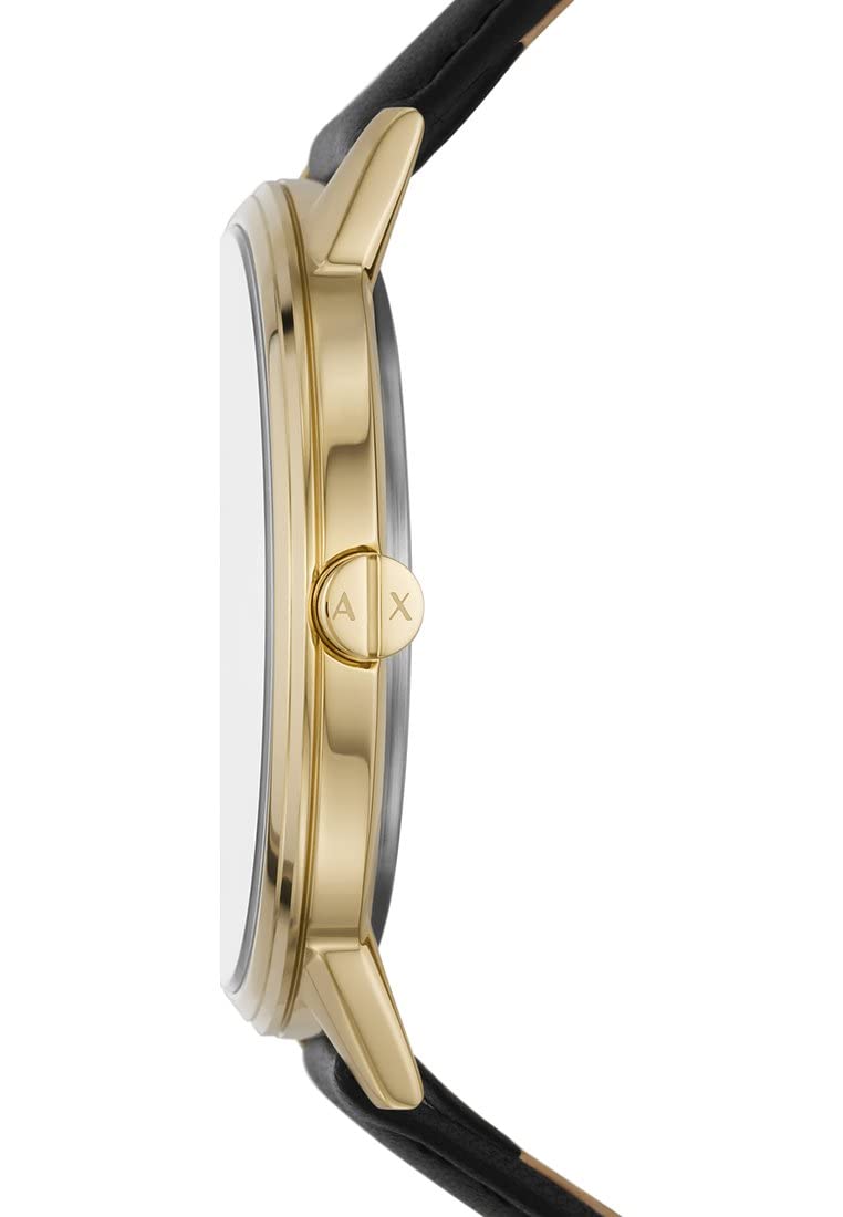 Armani Exchange Watch for Men, Quartz Movement and 42mm Case Size with Stainless Steel, Leather or Silicone Strap