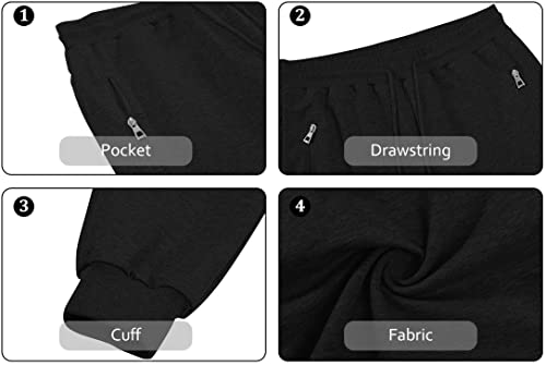 Men’s Sport Pants – Casual Jogger Cargo Sweatpants with Side Stripes