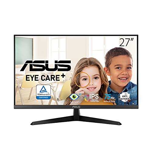 ASUS Eye Care VY249HF - 24 Zoll Full HD Monitor - 100 Hz, 1ms MPRT, AdaptiveSync - IPS Panel, Vesa 100x100, 16:9, 1920x1080, HDMI