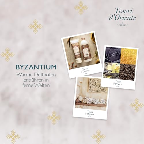 Tesori d'Oriente EDT Byzantium 100 ml, aromatisches Parfüm (schwarze Rose & Labdanum), im Aluminiumflakon, Wellness-Ritual für Körper & Sinne