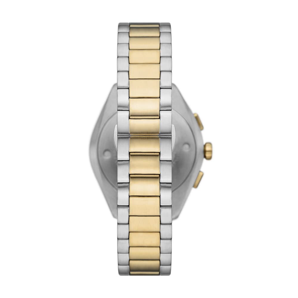 Emporio Armani Uhr für Männer, 2 Unterzifferblätter Chronographenwerk und 43mm Gehäusegröße mit Edelstahl-, Leder- oder Silikonarmband