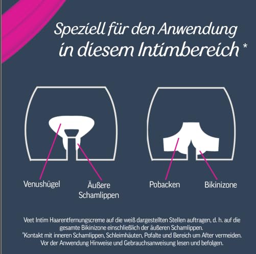 Veet Men Intim-Haarentfernungs-Set - Enthaarungscreme für den Intimbereich, für men and women - 100 ml Tube & 50 ml Pflegebalsam