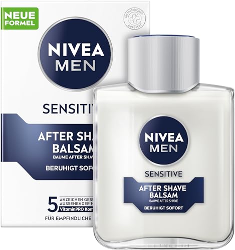 NIVEA MEN Sensitive Bart & Gesicht Pflege-Gel, schnell einziehende Bartpflege für empfindliche Männerhaut, beruhigende Gesichtspflege zur Linderung von Hautirritationen (50 ml)