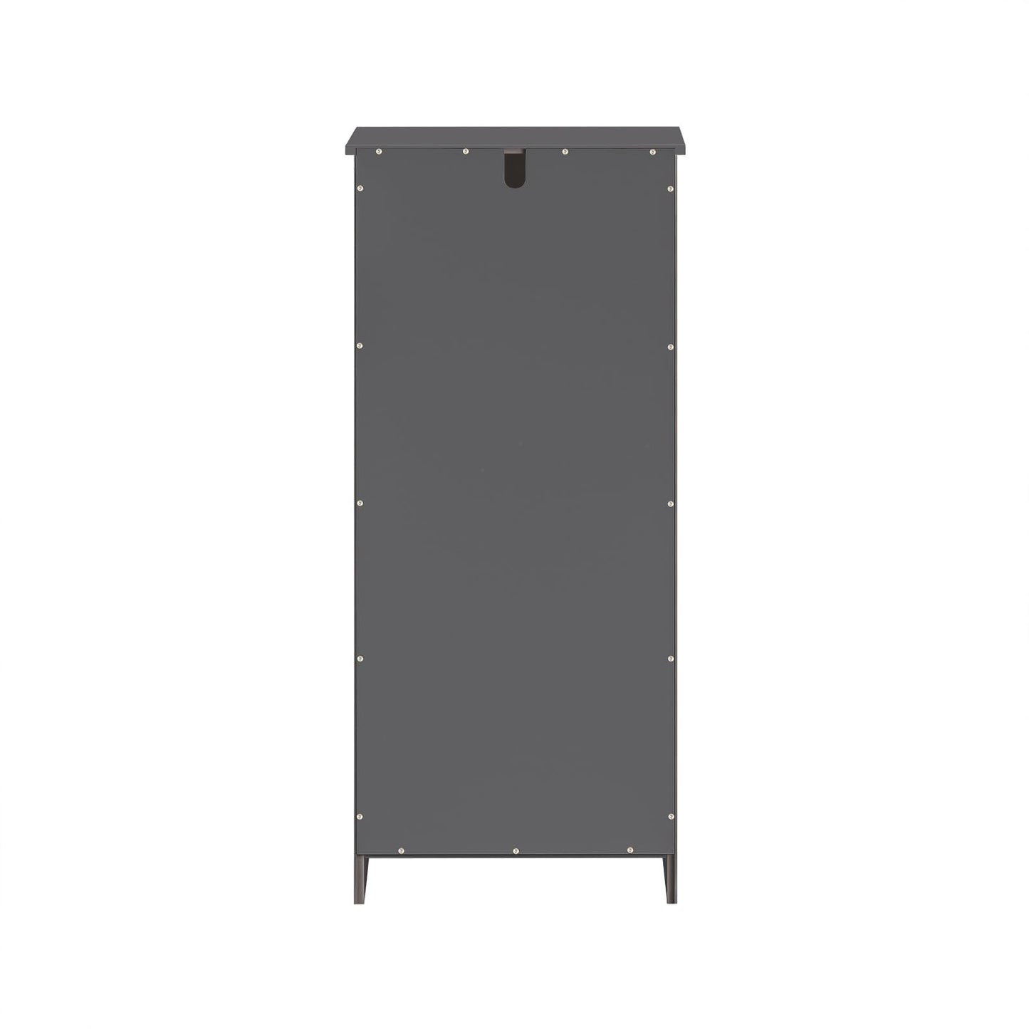 SoBuy Badezimmerschrank mit Wäschekorb Schmaler Badschrank Hoch Badregal Stehend mit 6 Ablagen und 2 Schubladen Wäscheschrank Schmal für Badezimmer Nische Weiß 60x37x171 cm BZR104-W
