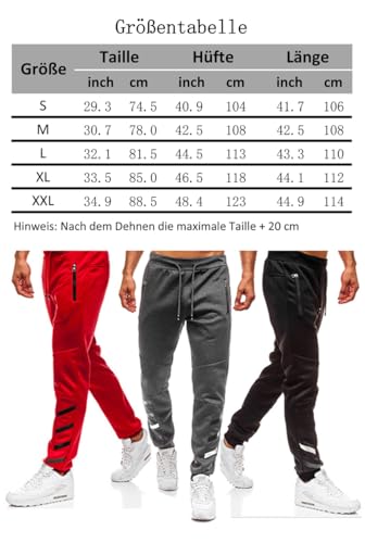 Men’s Sport Pants – Casual Jogger Cargo Sweatpants with Side Stripes